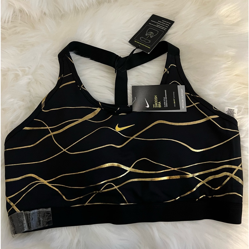 NWT Nike swoosh sports bra XL